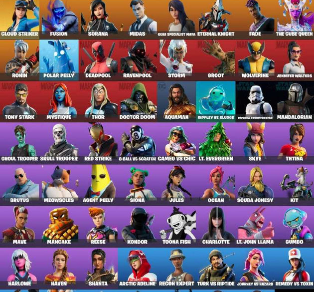 🔥 Ghoul Trooper, Skull Trooper, Golden Midas | 63 Skins