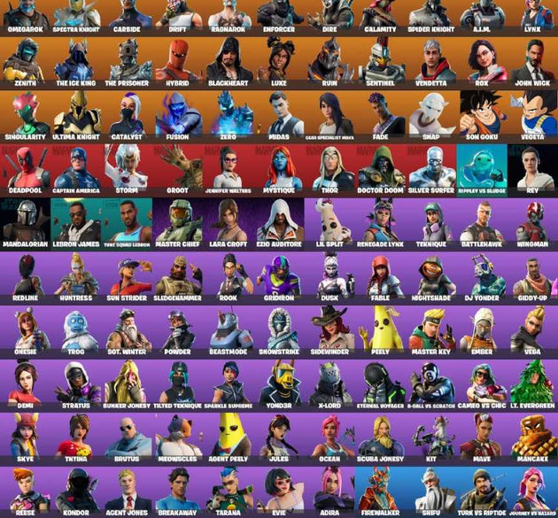 🔥 114 Skins | Kiss the Cup | Master Chief | LeBron | Goku |